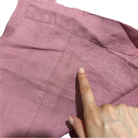 Madewell NWT Plus Bateau-Neck Tank in 100% Linen 4 XL Shaded Pink - Picture 9 of 10